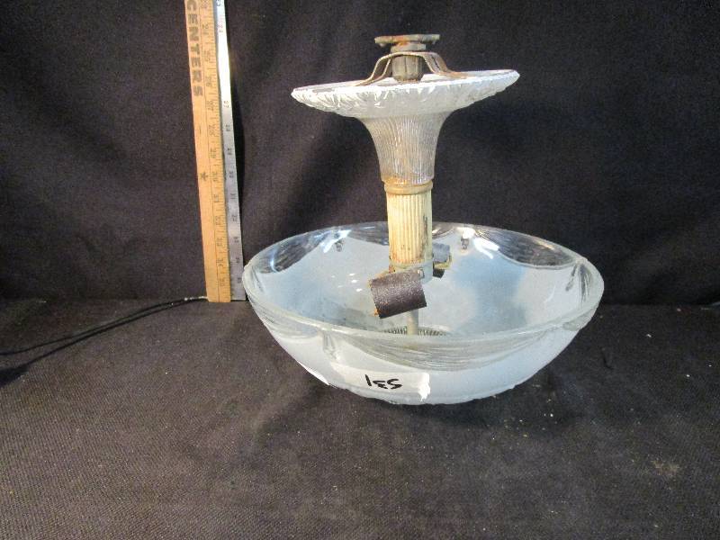 lot 17 image: Old Hanging Light Fixture