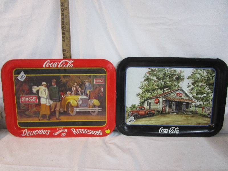 lot 46 image: Coca Cola Metal Trays