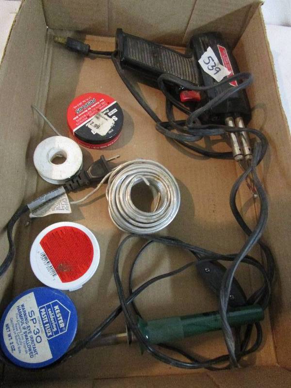 lot 60 image: Weller Soldering Gun  and Wood Burner