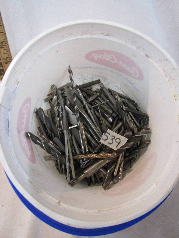 lot 62 image: Bucket of Drill Bits