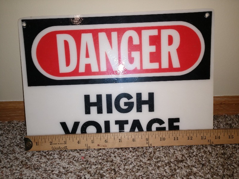 Danger High Voltage Sign