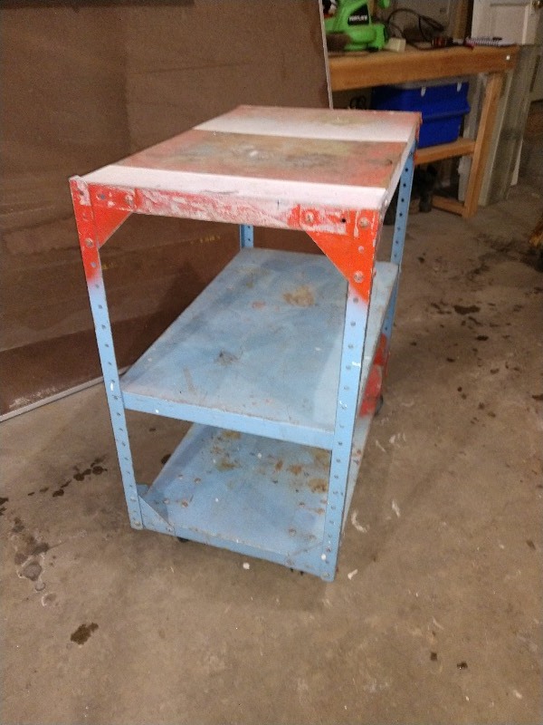 Antique Heavy Duty Industrial Bar Cart