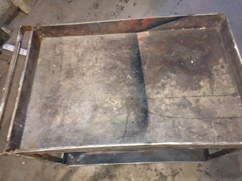 Old Heavy Duty Industrial Cart