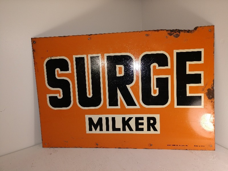 SURGE MILKER Sign