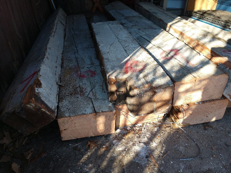 Reclaimed Red Western Cedar Beams&nbsp(5)