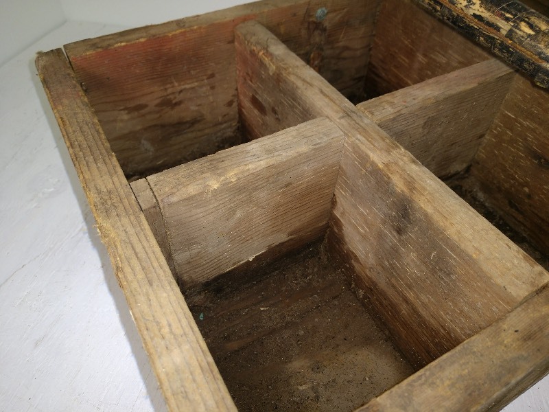 Antique Primitive Wood Tool Box
