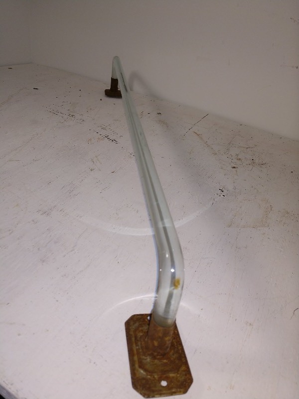 Antique Glass Towel Rod