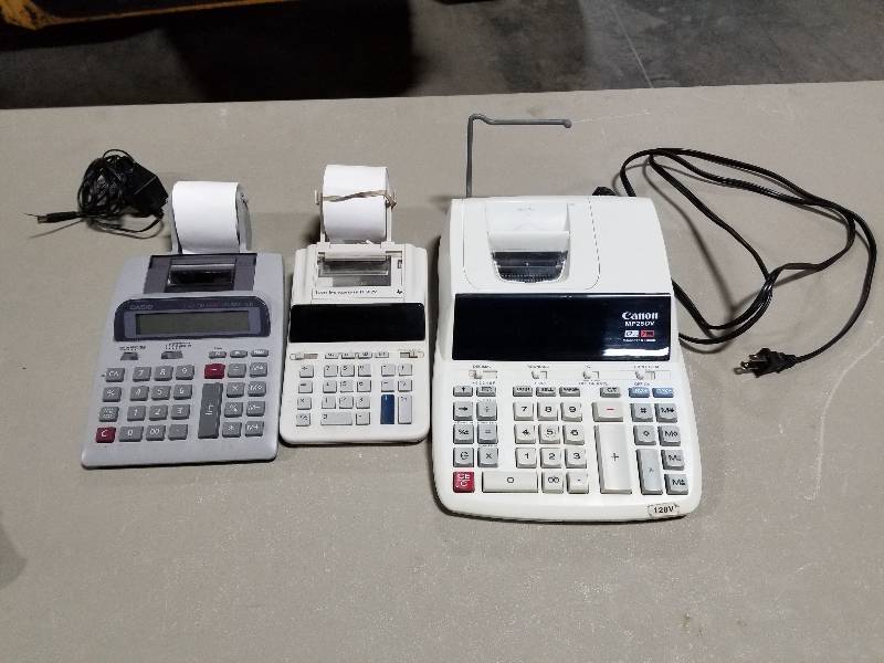 lot 21 image: Three used Calculators with Printers