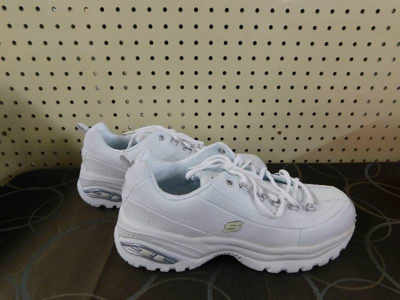 Skechers Womens Sport-WhiteSlver-11, MSRP $65.99