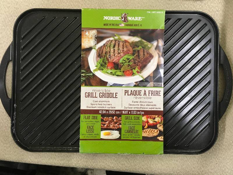 NORDIC WARE TWO SIDED GRIDDLE