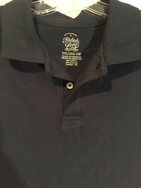 Faded glory shirt navy youth xxl