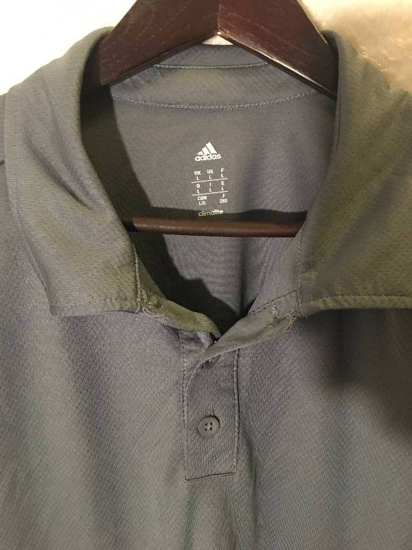 Adidas Grey Polo Large