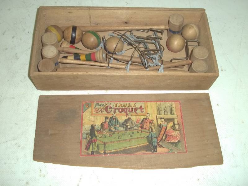 Vintage Table Croquet Set