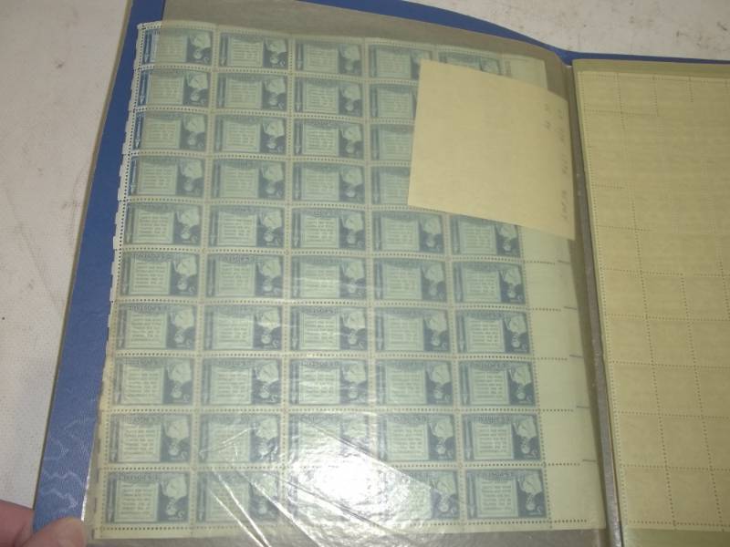 Folder of Sheet Stamps