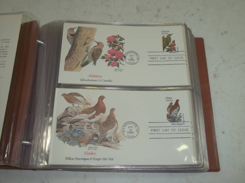 First day issue Birds and Flowers of the 50 states