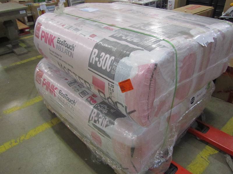 lot 16 image: Owens Corning R-30C Kraft Faced Fiberglass Insulation Batt 15-12 in. x 48 in. (10-Bags)