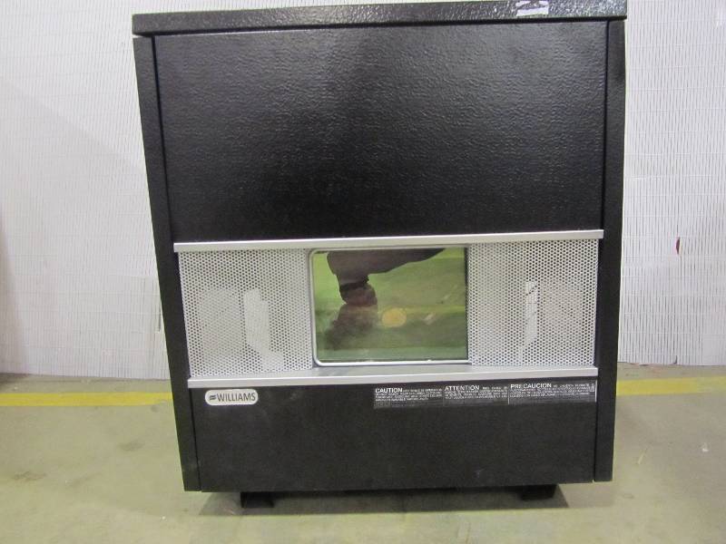lot 25 image: Williams 35000 BTUhr Fireplace-Log Front Console Natural Gas Room Heater