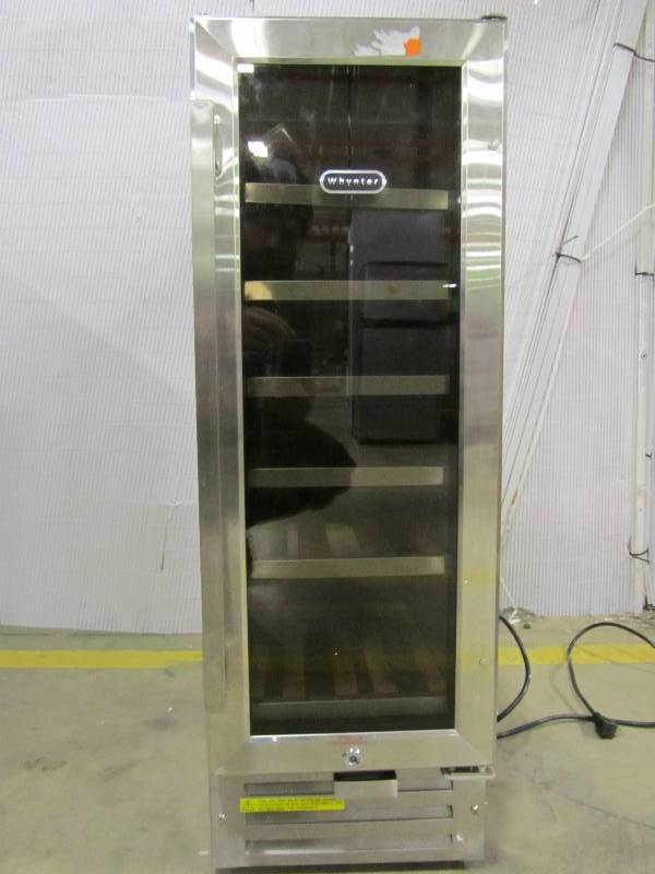 lot 30 image: Whynter 18-Bottle Built-In Wine Refrigerator in Stainless Steel