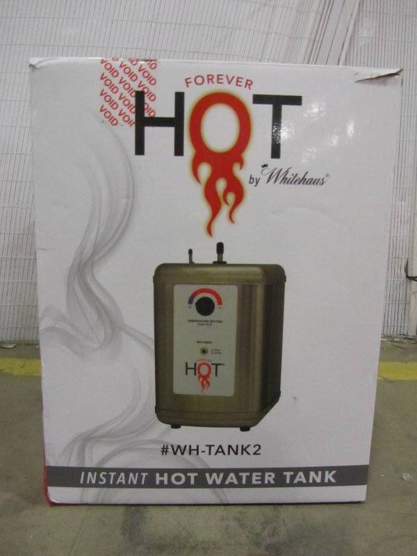 lot 32 image: Whitehaus Collection Forever Hot 58 gal. 1 Year Under the Counter Electric Water Heater for Point of Use Faucets