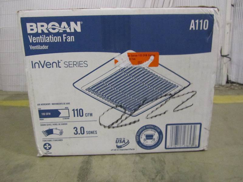 lot 53 image: Broan InVent Series 110 CFM Ceiling Bathroom Exhaust Fan