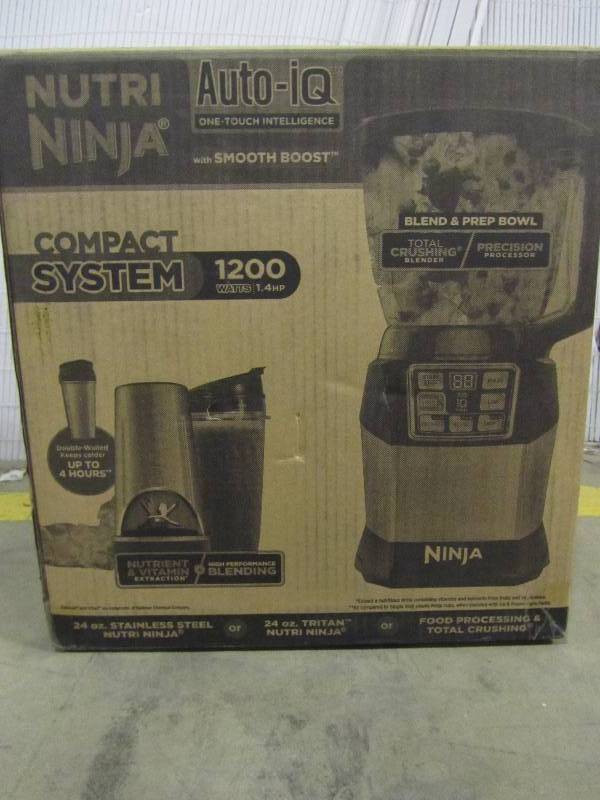 lot 60 image: Nutri Ninja Nutri Auto-iQ Compact System Blender