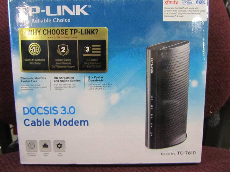 lot 76 image: TP-Link DOCSIS 3.0 (8x4) High Speed Cable Modem