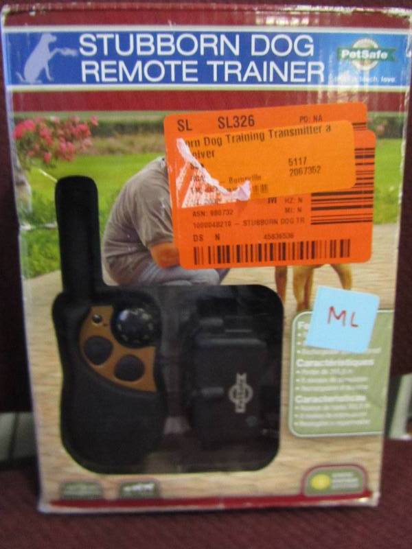 lot 79 image: PetSafe Stubborn Dog Training Transmitter and Receiver