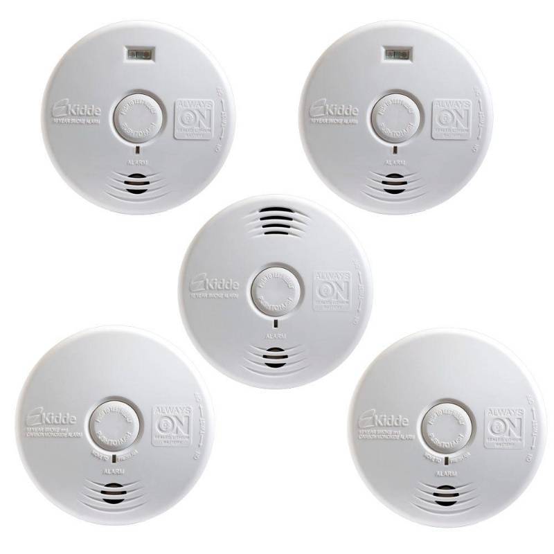 lot 82 image: Kidde Worry Free 10-Year Battery Operated Complete-Whole Home Smoke Alarm Starter (5-Pack)