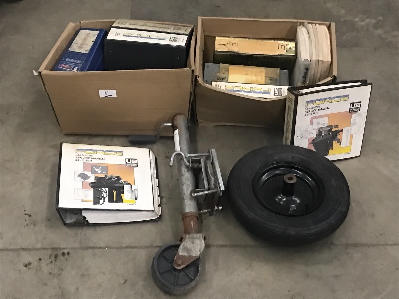 lot 11 image: Lot Of (2) Boxes Of Assorted Marin...