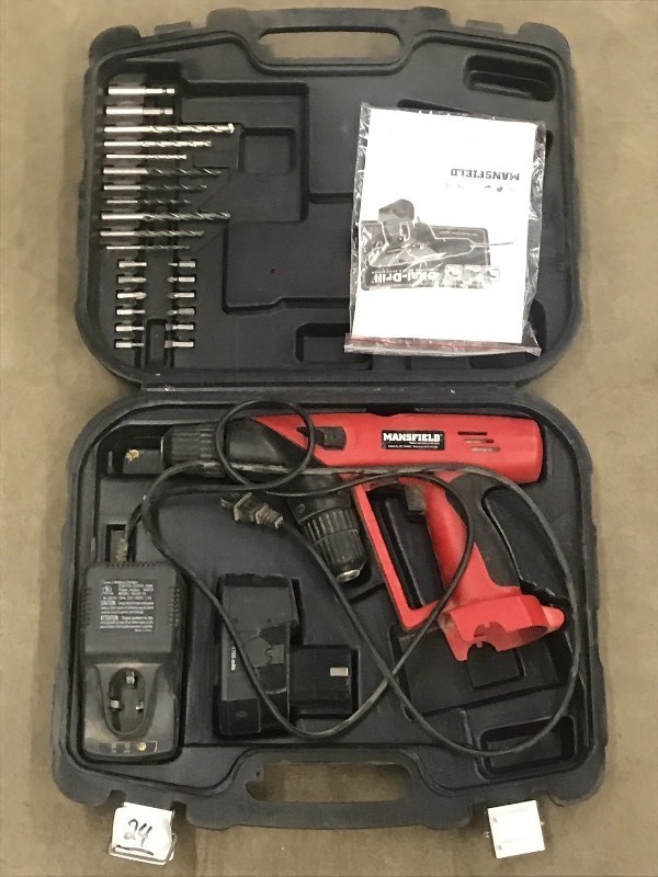 lot 24 image: Mansfield 18Volt Cordless 38 Dril...