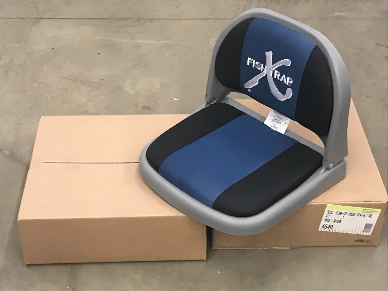 lot 23 image: (2) New Clam Ice House Seats ...