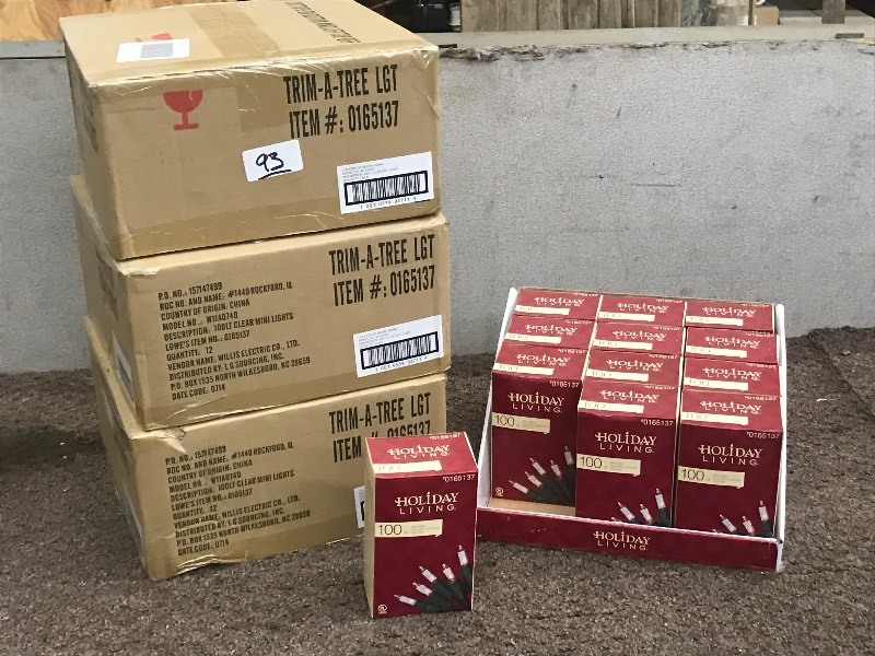 lot 93 image: (4) Cases Of New Holiday Lights (1...