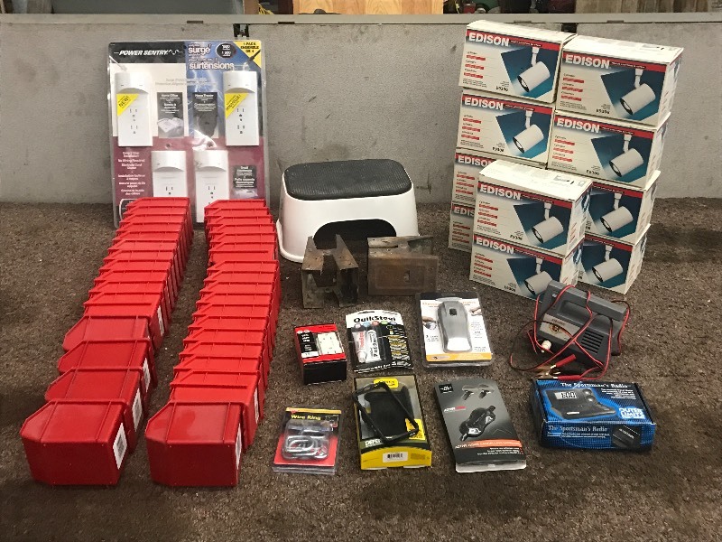lot 97 image: Box Of Assorted New Edison Light F...