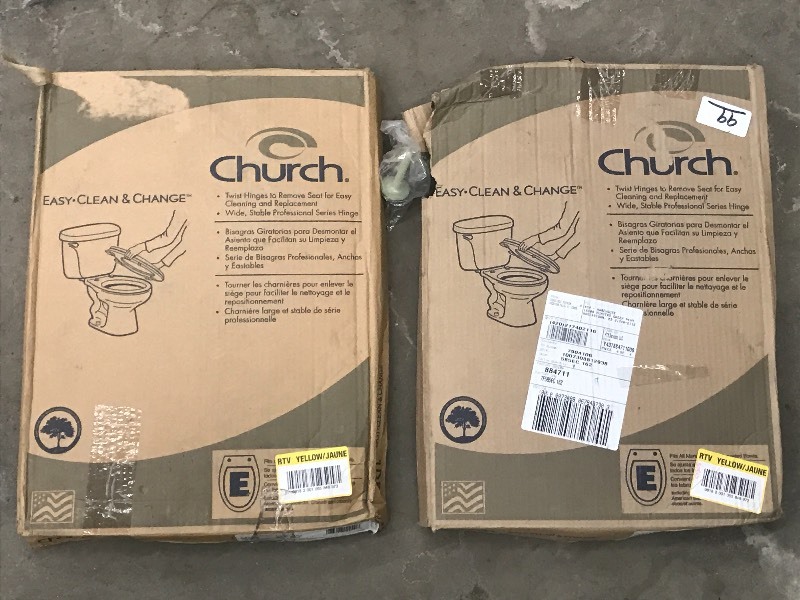 lot 99 image: (2) New Round Bowl Toilet Seats ...