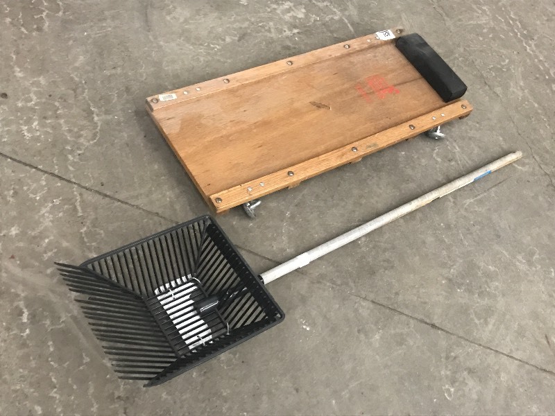 lot 101 image: Lot Of (1) Floor Creeper & (1) Plas...