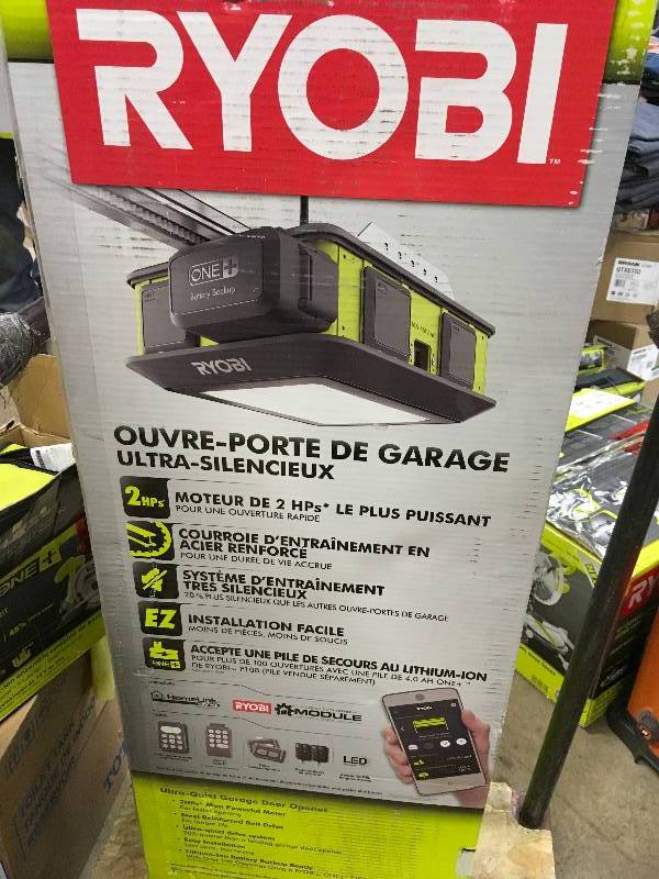 Ryobi Garage Door Opener Ultra-Silence open box never used