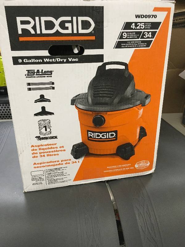 Ridgid 9 Gallon WetDry Vac