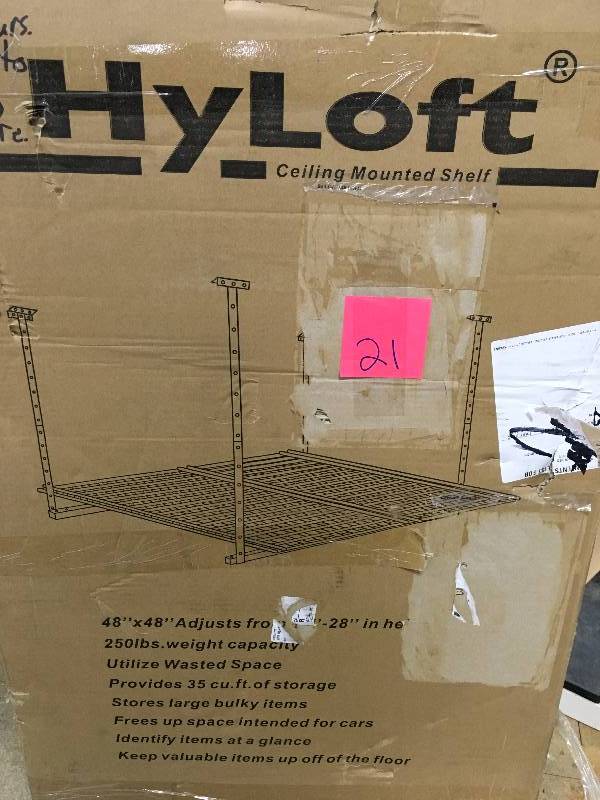 HyLoft Ceiling Mounted Shelf, New