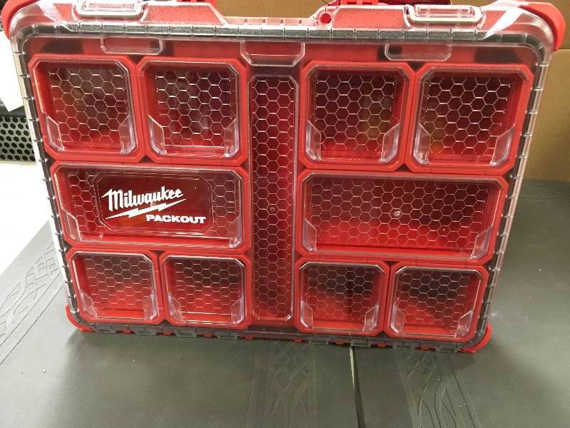Milwaukee Packout 22 in. 11 Compartment Storage System New