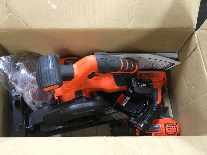Black & Decker 20 Volt Lithium 2-Tool Combo Kit - DrillDriver and Circular Saw