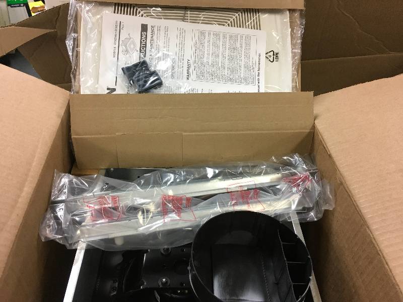 World Imports Broan NuTone Ultra Silent 110 CFM 0.7 Sones Ceiling Bath Fan Energy Star QTXE110 open box never used