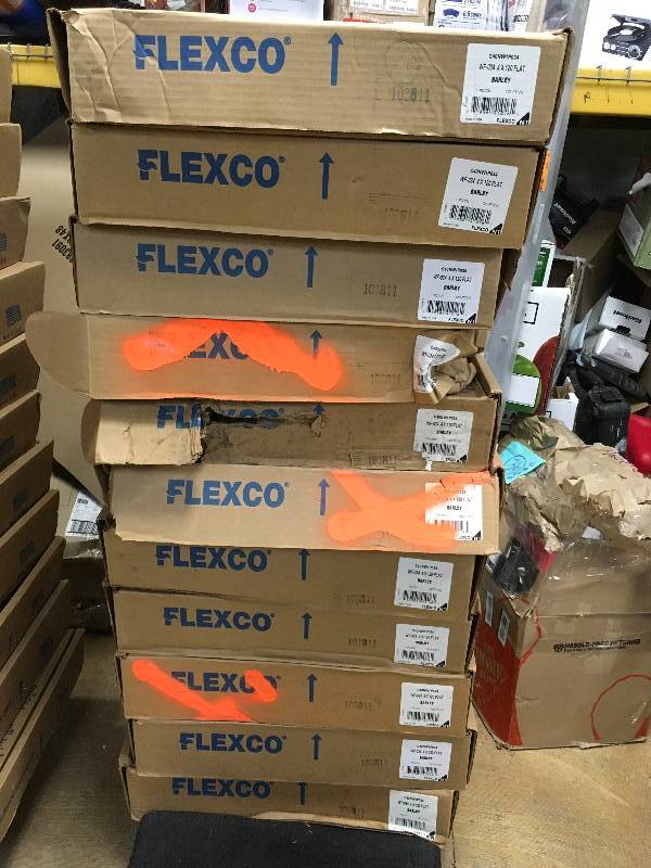Lot of 10.5 boxes of Flexco Wallflowers Wall Base   ITEM # WF023-4.5X120C New