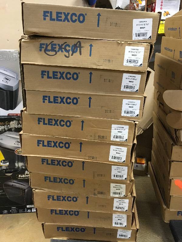 Lot of 11 boxes of Flexco Wallflowers Wall Base ITEM # WF023-4.5X120C New