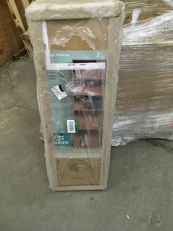lot 43 image: Sauder 5-Shelf Bookcase open box never used