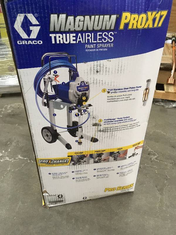 lot 45 image: Magnum ProX17 TrueAirless Paint Sprayer open box never used