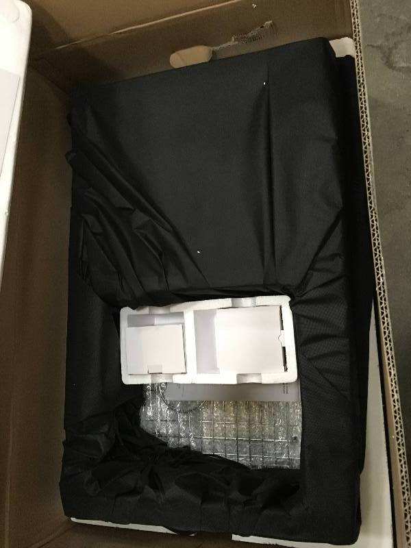 lot 53 image: Glacier Bay Farmhouse Apron Front Stainless Steel 33 in. Double Bowl 5050 Kitchen Sink Kit in Satin, Premium Satin open box never used