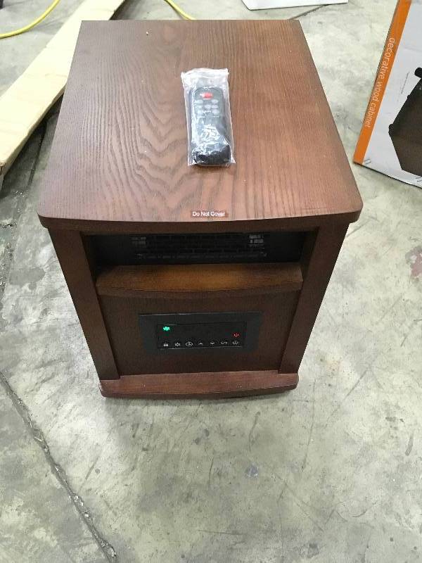lot 55 image: Life Zone Large Room Infrared Quartz Heater open box never used