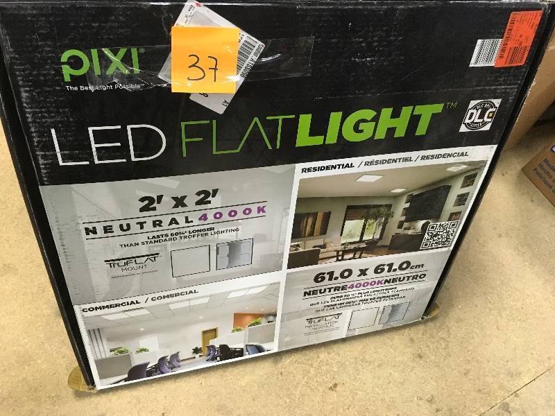 lot 37 image: PIXI LED Flatlight 2 x 2  open box never used