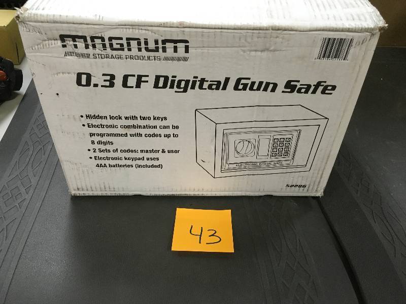 lot 43 image: Magnum Storage Products 0.3 CF Digital Gun Safe open box never used