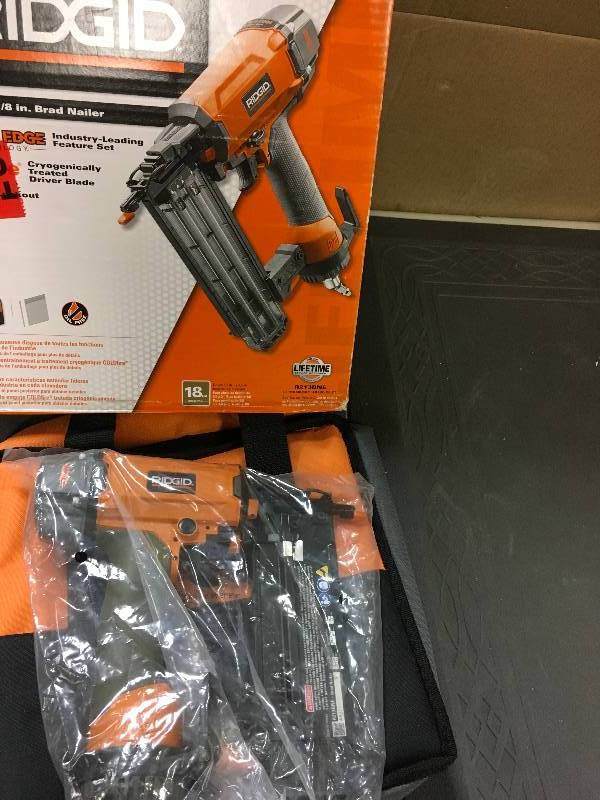 lot 45 image: Ridgid 2-18 in. Brad Nailer in working conditions